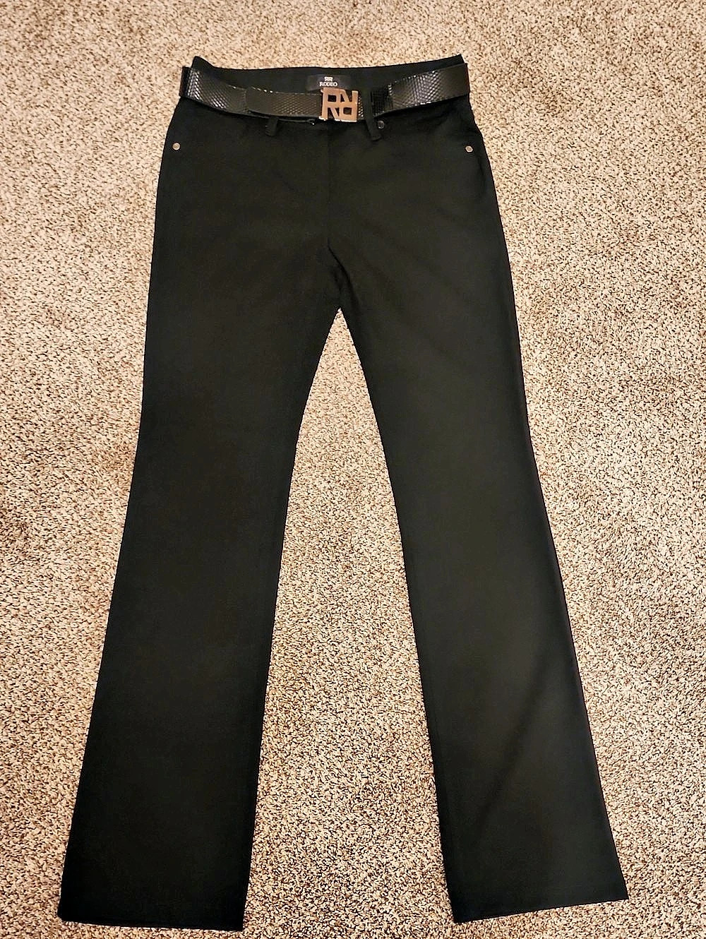 Rodeo Black Strait Pants, Long, 65Size 42